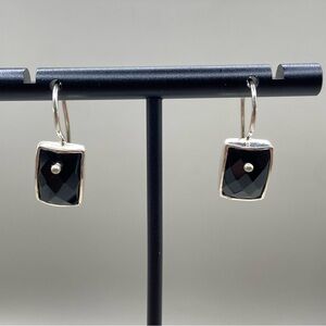 Silpada Sterling Silver Black Onyx Earrings W1262